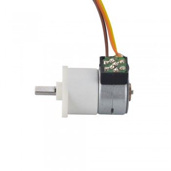 PM Geared Stepper Motor 2 Phase 14.7 Ncm 0.18 Deg 0.5A with1 00:1 Spur gearbox Φ15x22.5mm