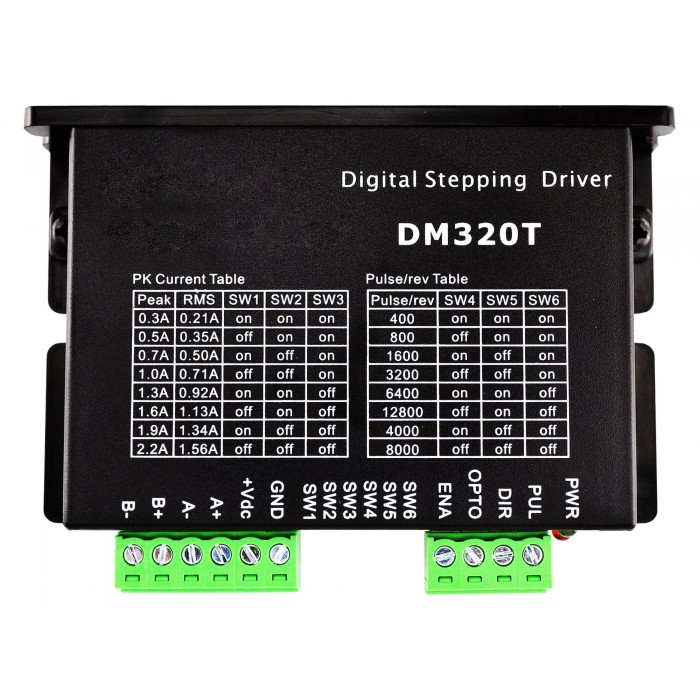 Digital Stepper Driver 0.3-2.2A 18-30VDC for Nema 8, 11, 14, 16, 17 Stepper Motor