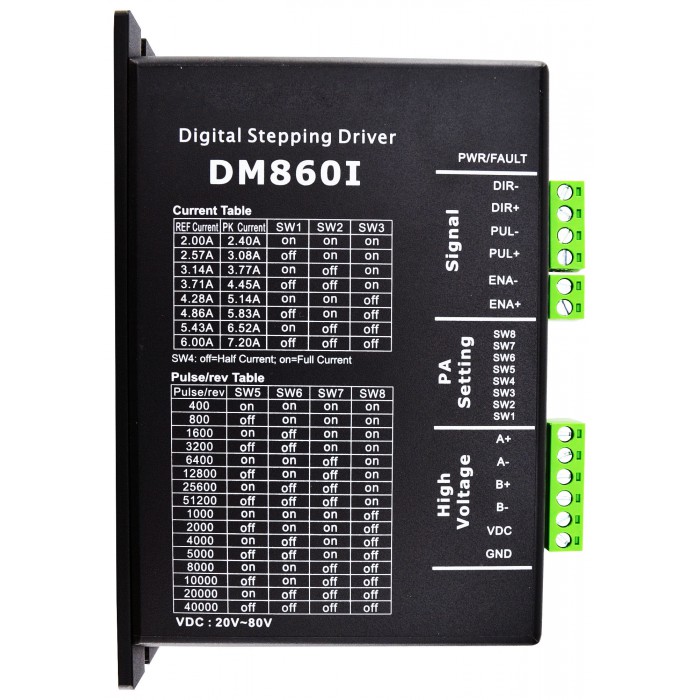 Digital Stepper Driver 2.4-7.2A 20-80VDC for Nema 34 Stepper Motor CNC Kit