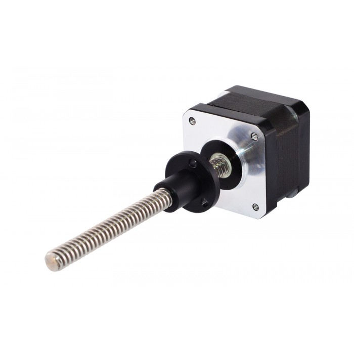 Nema 17 External Linear Stepper Motor Actuator 1.8 Deg 26Ncm(36.8oz.in) 12V Lead Screw 100mm