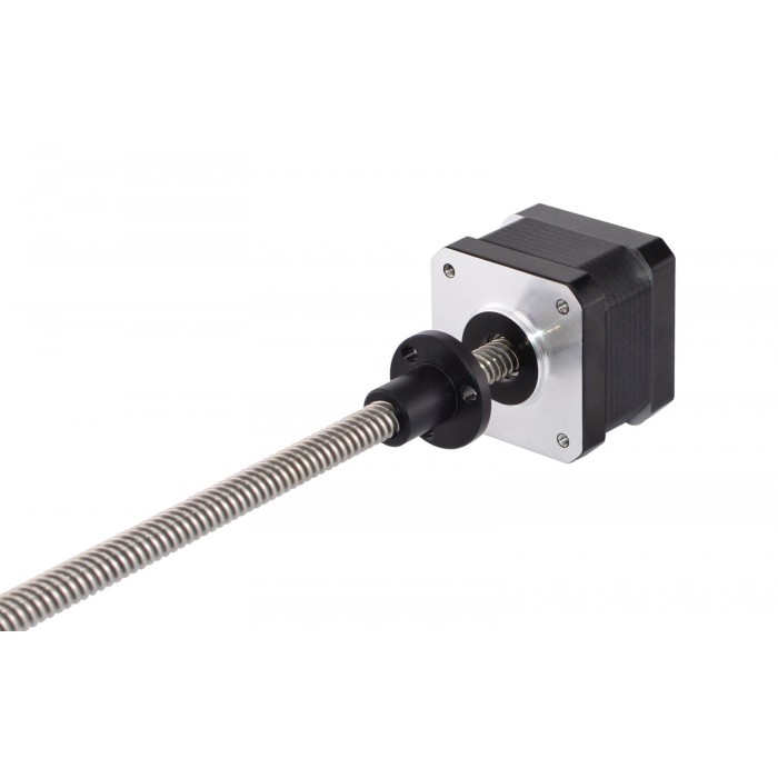 Nema 17 External Linear Stepper Motor Bipolar 1.8 Deg 12V 0.4A 26Ncm(36.8oz.in) Lead Screw 150mm