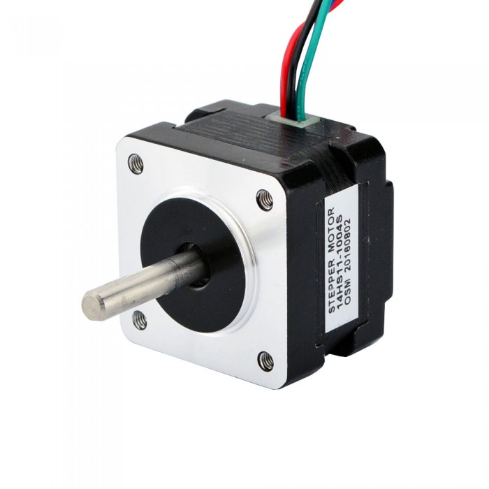 Nema 14 Stepper Motor Bipolar 1.8 Degree 12.5Ncm (17.7oz.in) 1A 3.5V 35x35x28mm 4 Wires