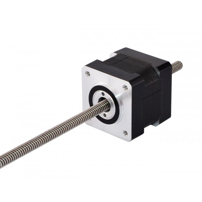 Nema 14 Non-captive Precision Linear Actuator Bipolar 1.8 Deg 0.57A 5VLead Revolution 1.27mm/0.05" Lead Screw 150mm