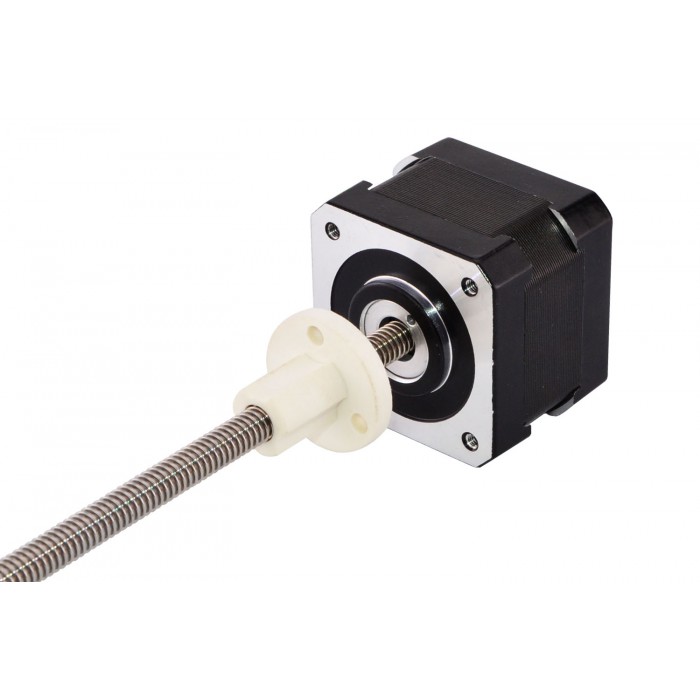 Nema 17 External Precision Stepper Motor Linear Actuator Bipolar 1.8 Deg 1.5A 2.33V Lead Revolution 1.27mm/0.05" Lead Screw 150mm