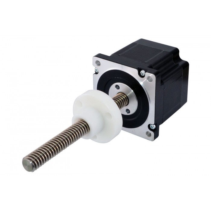 Nema 34 Stepper Motor External Linear Actuator Bipolar 1.8 Deg 5V 3.12A Lead Revolution 2.54mm(0.1") Lead Screw 250mm