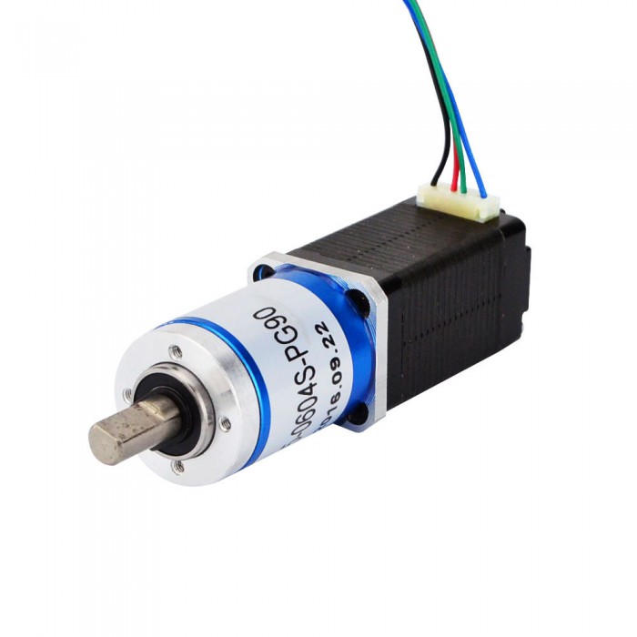 Nema 8 Stepper Motor Bipolar L=38mm 4Ncm 0.02 deg 0.6A 6V with 90:1 Planetary Gearbox