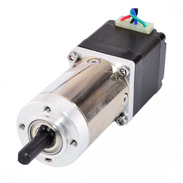 Nema 11 Gear Stepper Motor Bipolar L=31mm 6Ncm 0.018°0.67A 3.8V with 100:1 Gearbox Dual D-Cut Shaft