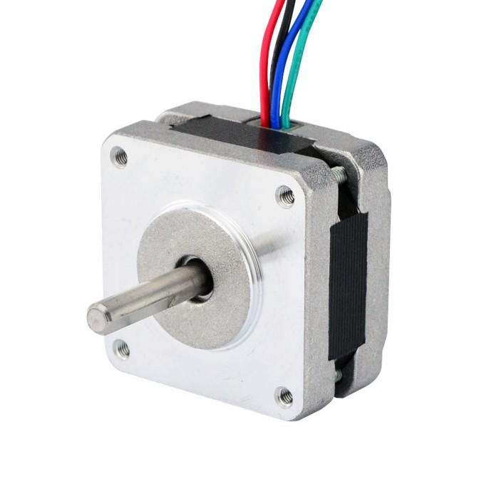 Nema Size 16 Stepper Motor Bipolar 0.9 Deg 11Ncm (15.6oz.in) 1.2A 3.6V 39x39x22mm 4 Wires