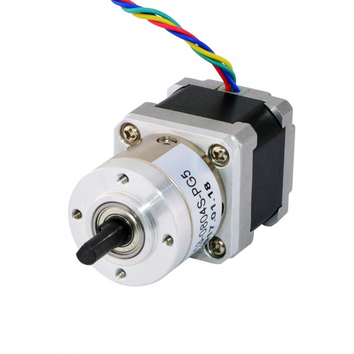 Nema 14 Stepper Motor Bipolar L=33mm 18Ncm 0.35 Deg 0.8A 5.4V with 5:1 Planetary Gearbox