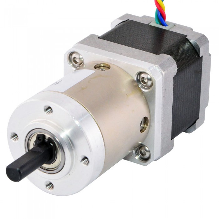 Nema 14 Stepper Motor Bipolar L=33mm 18Ncm 0.094 Deg 0.8A 5.4V with 51:1 Planetary Gearbox