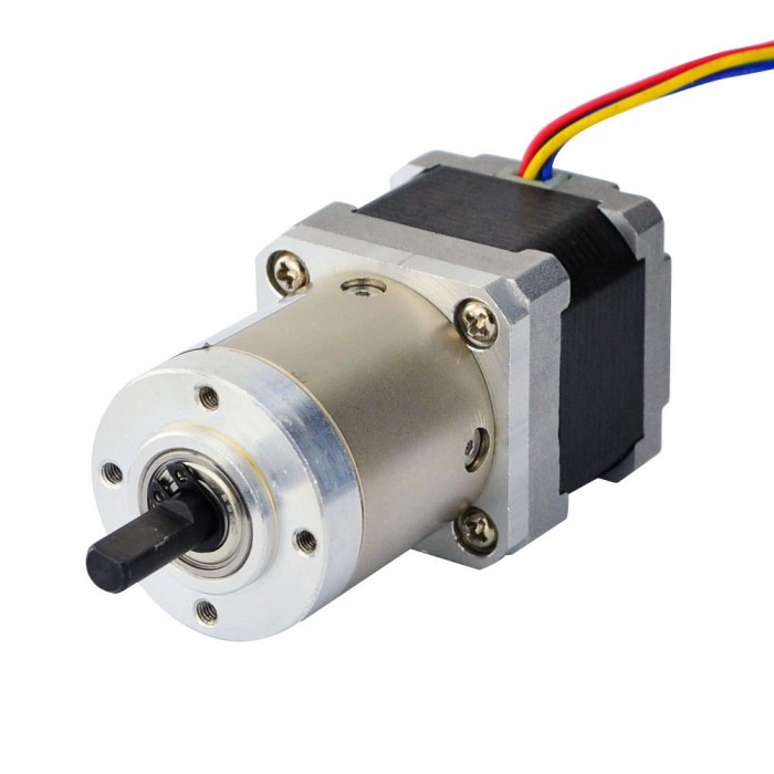 Nema 14 Stepper Motor Bipolar L=33mm 18Ncm 0.067 Deg 0.8A 5.4V with 27:1 Planetary Gearbox