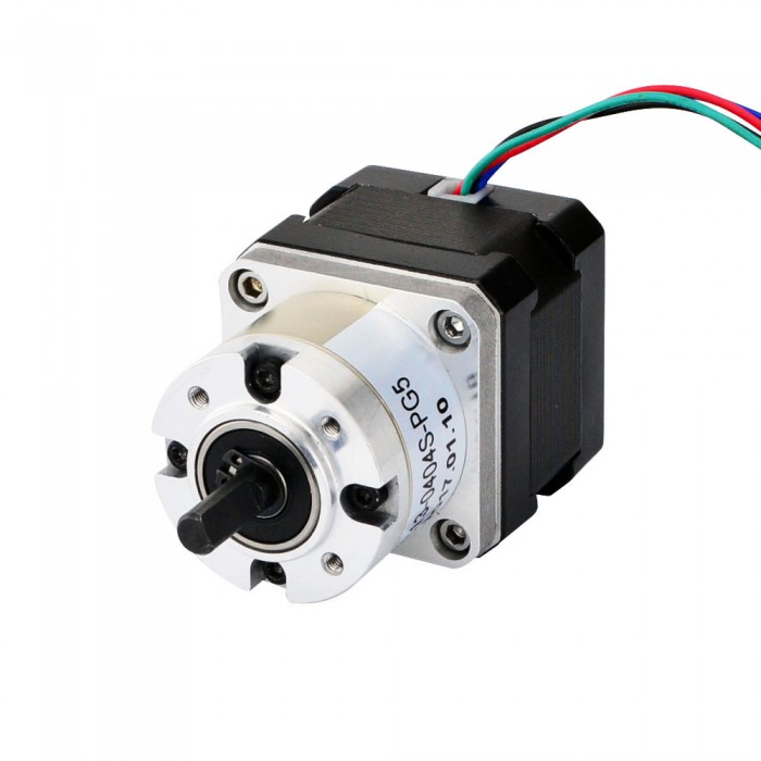 Nema 17 Stepper Motor Bipolar L=33mm 26Ncm 0.35 deg 12V with 5:1 Planetary Gearbox for DIY CNC Robot 3D Printer