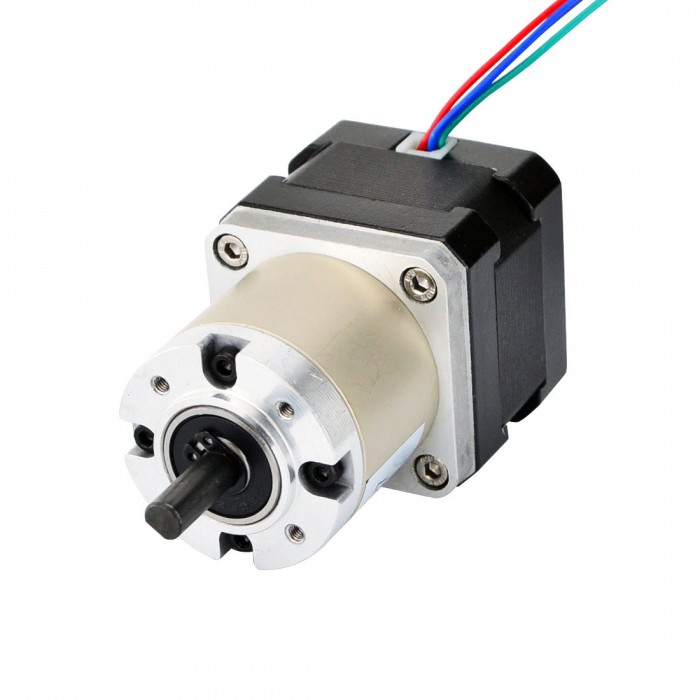 Nema 17 Stepper Motor Bipolar L=33mm 26Ncm 0.067 deg 0.4A 12V with 27:1 Planetary Gearbox