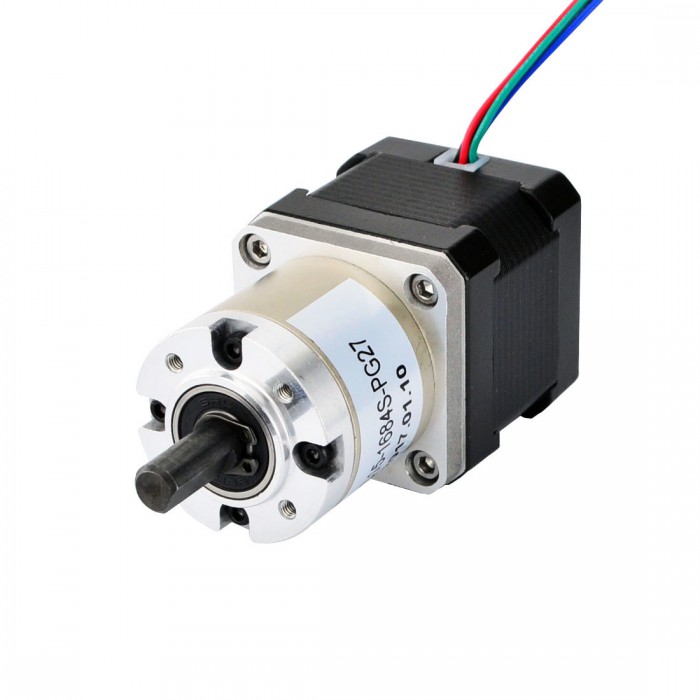 Nema 17 Stepper Motor Bipolar L=38mm 36Ncm 0.067 deg 1.68A 2.8V with 27:1 Planetary Gearbox