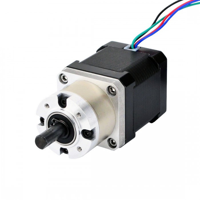 Nema 17 Stepper Motor Bipolar L=48mm 44Ncm 0.35 deg 1.68A 2.8V with 5:1 Planetary Gearbox