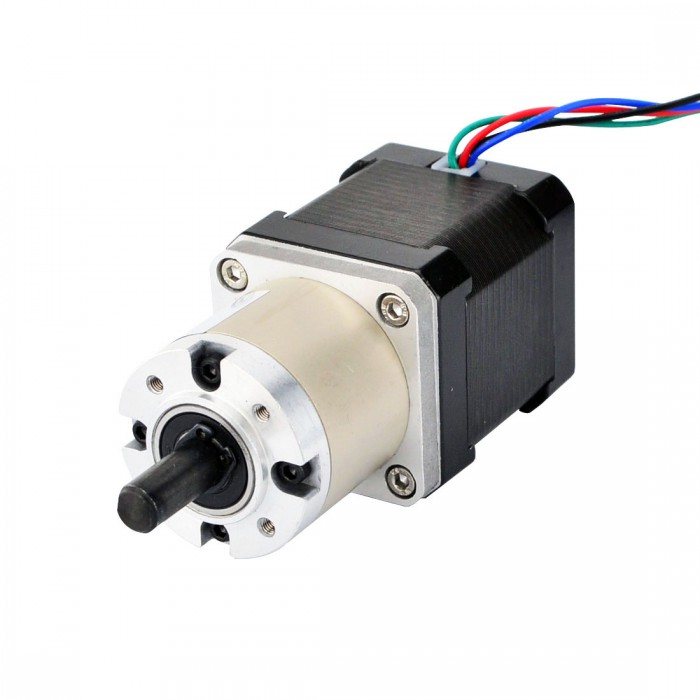 Nema 17 Stepper Motor Bipolar L=48mm 44Ncm 0.131 deg 1.68A 2.8V with 14:1 Planetary Gearbox