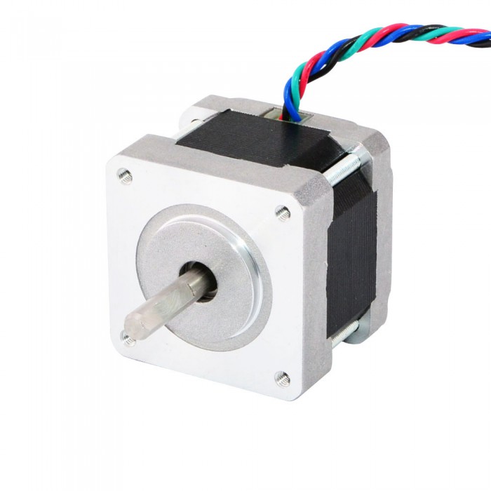 Nema 16 Stepper Motor Bipolar 0.9 Deg 18Ncm (25.5oz.in) 0.4A 12V 39x39x34mm 4 Wires