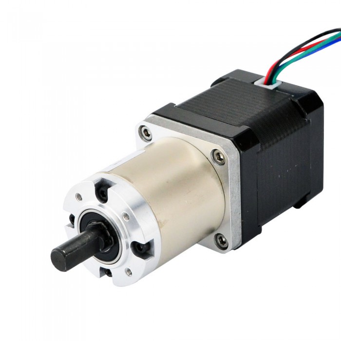 Nema 17 Stepper Motor Bipolar L=48mm 44Ncm 0.035 deg 1.68A 2.8V with 51:1 Planetary Gearbox