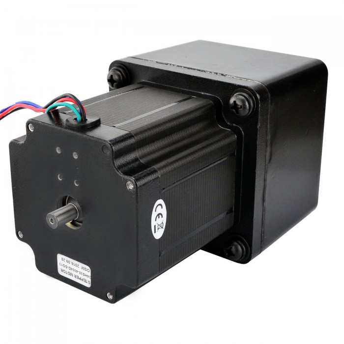 Nema 34 Stepper Motor L=97mm with 13:1 Spur Gearbox 0.14 Deg 4.5Nm 4.0A 2.4V Bipolar Gear Stepper Motor