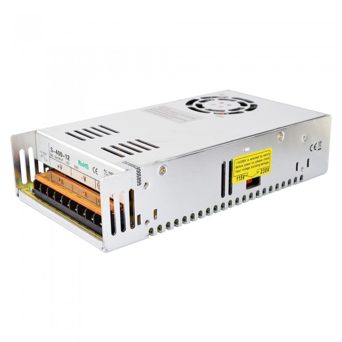 400W 12V 33A 115/230V Switching Power Supply for Stepper Motor / CNC Machines