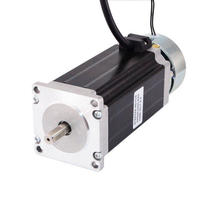 Nema 23 Stepper Motor Bipolar 1.8 Deg 3.0Nm(425oz.in) 4.2A 3.78V with Brake D-Cut Shaft