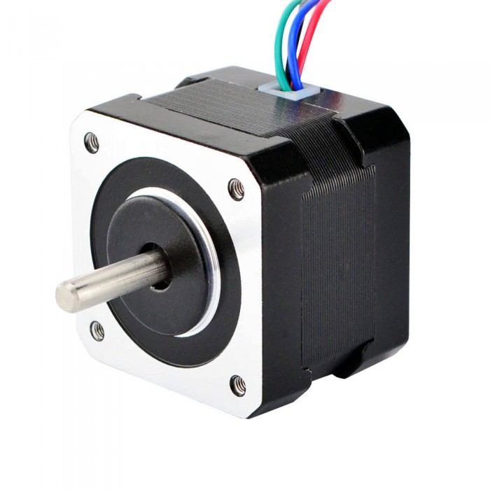 Dual Shaft Nema 17 Stepper Motor Bipolar 1.8 Deg 22Ncm (31oz.in) 1.33A 2.8V 42x33mm 4 Wires