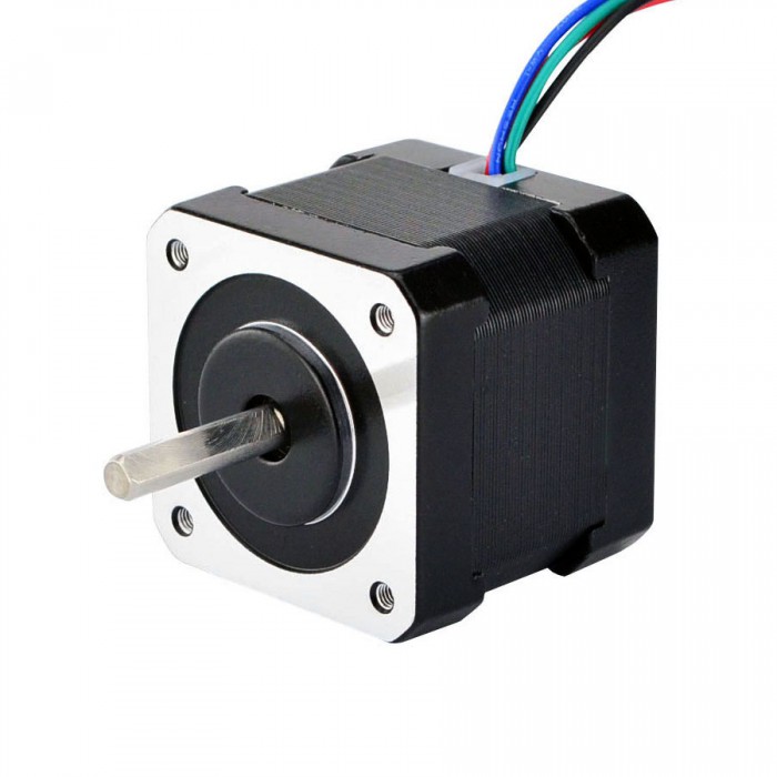 Nema Size 17 Stepper Motor Bipolar 45Ncm (64oz.in) 2A 42x40mm 4 Wires w/ 1m Cable & Connector for DIY 3D Printer CNC Rob Nema Size 17 Stepper Motor Bipolar 45Ncm (64oz.in) 2A 42x40mm 4 Wires w/ 1m Cable & Connector for DIY 3D Printer CNC Rob