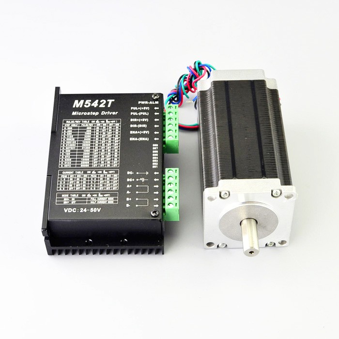 1 Axis Stepper Motor Kit 3.0Nm(425oz.in) 1.8 Deg Nema 23 Stepper Motor & Driver