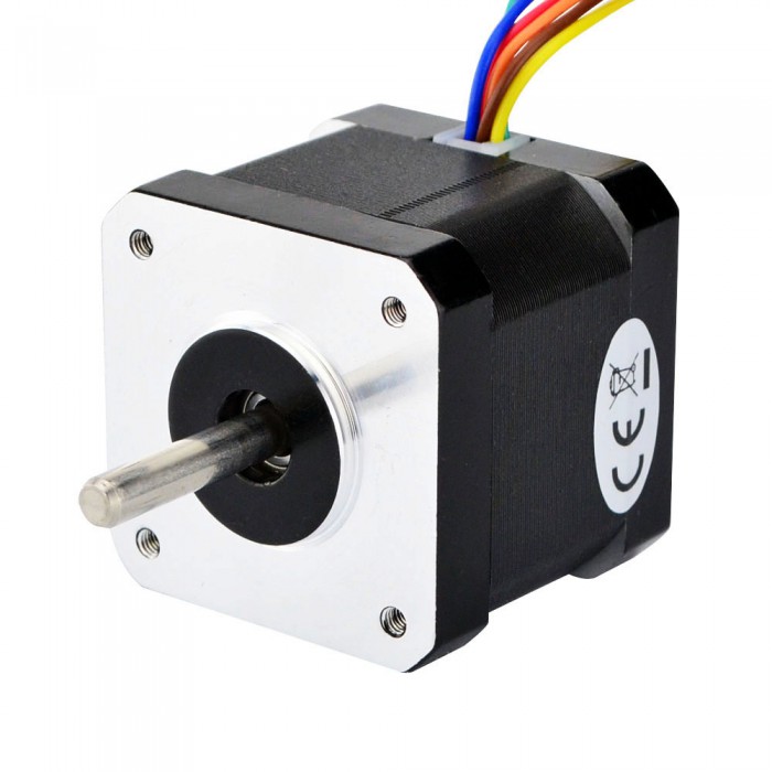 Nema 17 Stepper Motor Unipolar 0.9 Degree 26Ncm (36.8oz.in) 0.8A 6V 42x42x39mm 6 Wires