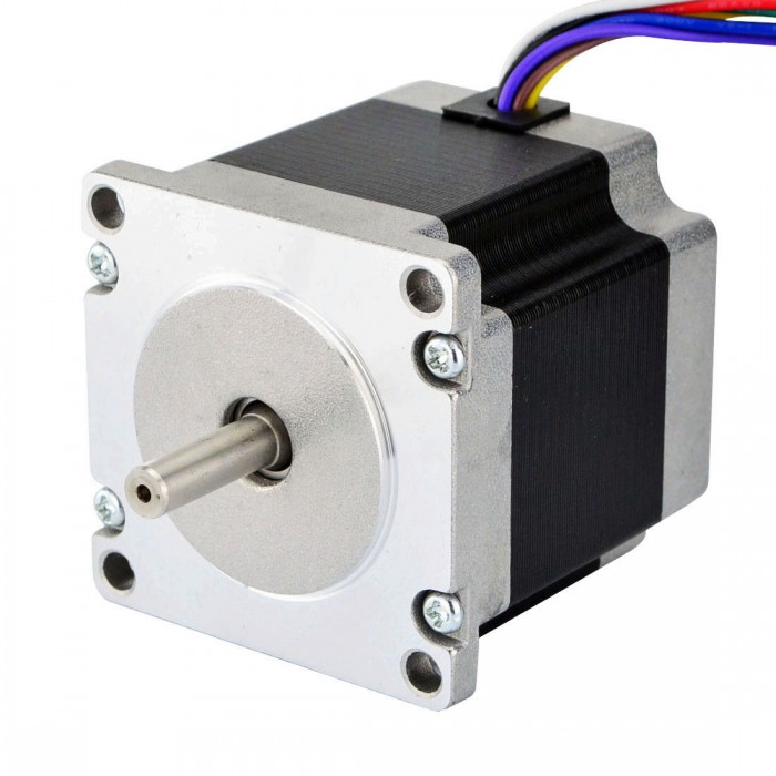 Dual Shaft Nema 23 Stepper Motor Uni/Bipolar 1.8 Deg 1.26Nm (178.4oz.in) 3A 57x56mm 8 Wires