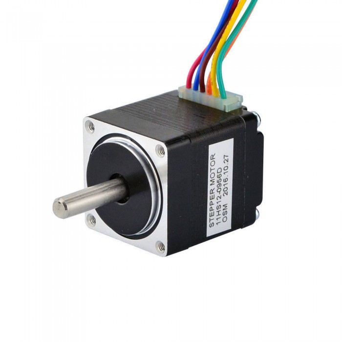 Dual Shaft Nema 11 Stepper Motor Unipolar 1.8 Deg 4.3Ncm (6.1oz.in) 0.95A 2.7V 28x31mm 6 Wires