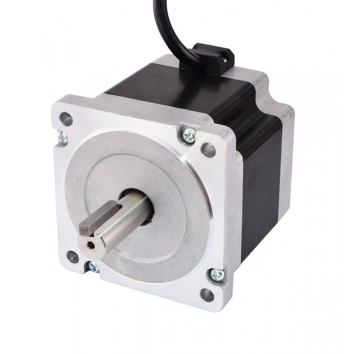 Keyway Dual Shaft Nema 34 Stepper Motor CNC Bipolar Stepper Motor 4.5Nm (637oz.in) 1.8 Deg 5.5A 2.2V 4 Wires