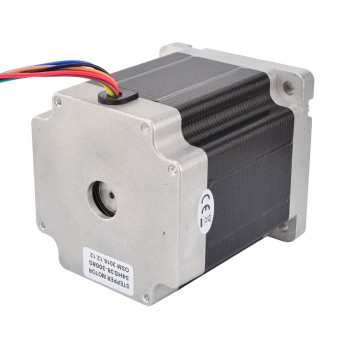 Nema 34 CNC Stepper Motor Bipolar 1.8 Deg 7.07Nm (1001oz.in) 86x86x98mm D-Cut Shaft 8 Wires