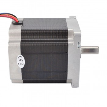 Nema 34 CNC Stepper Motor Bipolar 1.8 Deg 7.07Nm (1001oz.in) 86x86x98mm D-Cut Shaft 8 Wires