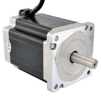 Dual Shaft Nema 34 CNC Stepper Motor Bipolar 1.8 Deg 8.5Nm 5V 5A 86x114mm for CNC Router Mill Lathe