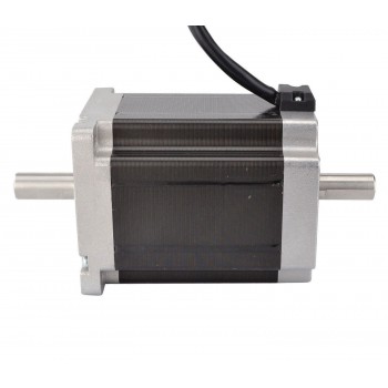 Dual Shaft Nema 34 CNC Stepper Motor Bipolar 1.8 Deg 8.5Nm 5V 5A 86x114mm for CNC Router Mill Lathe