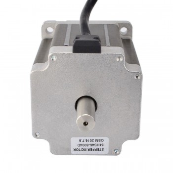 Dual Shaft Nema 34 CNC Stepper Motor Bipolar 1.8 Deg 8.5Nm 5V 5A 86x114mm for CNC Router Mill Lathe