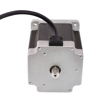 Keyway Dual Shaft Nema 34 Stepper Motor Bipolar 1.8 Deg 7.07Nm (1001oz.in) 3.39V 4.24A 86x86x98mm 4 Wires