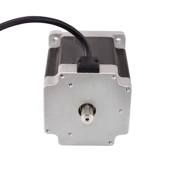 Keyway Dual Shaft Nema 34 Stepper Motor Bipolar 1.8 Deg 7.07Nm (1001oz.in) 3.39V 4.24A 86x86x98mm 4 Wires