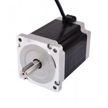 Keyway Dual Shaft Nema 34 CNC Stepper Motor Bipolar 1.8 Deg 5V 8.5Nm (1204oz.in) 5A 86x114mm 4 Wires