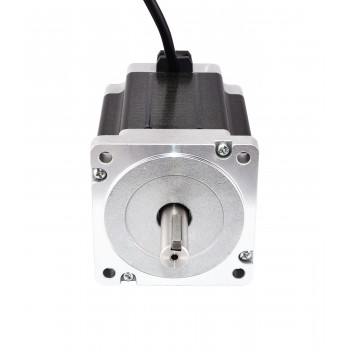 Keyway Dual Shaft Nema 34 CNC Stepper Motor Bipolar 1.8 Deg 5V 8.5Nm (1204oz.in) 5A 86x114mm 4 Wires