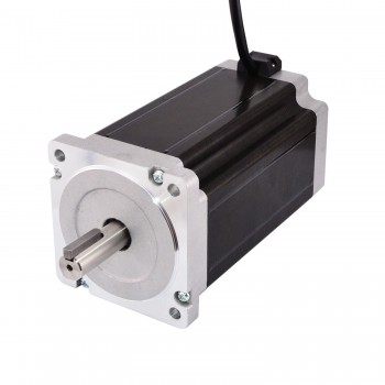 Keyway Dual Shaft Nema 34 Stepper Motor Bipolar 1.8 Deg 5V13Nm (1841oz.in) 5A 86x86x150mm