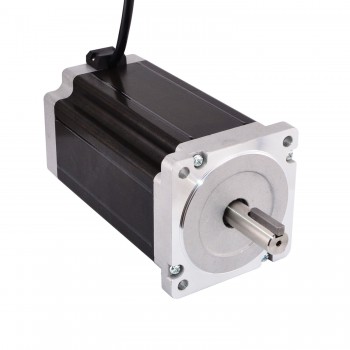 Keyway Dual Shaft Nema 34 Stepper Motor Bipolar 1.8 Deg 5V13Nm (1841oz.in) 5A 86x86x150mm