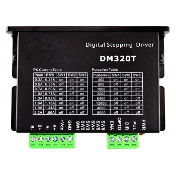 Digital Stepper Driver 0.3-2.2A 18-30VDC for Nema 8, Nema11, Nema14, Nema16, Nema17 Stepper Motor