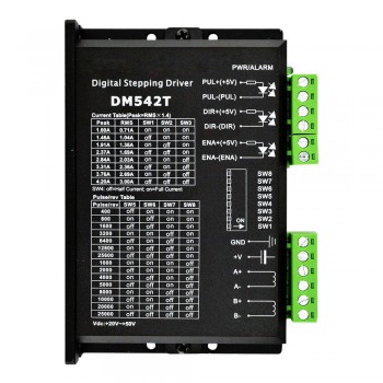 DM542T Digital Stepper Driver 1.0-4.2A 20-50VDC for Nema 17, Nema23, Nema 24 Stepper Motor