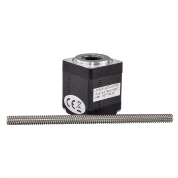 Nema 11 Non-captive Stepper Motor Linear Actuator 1.8 Deg 8.0Ncm(11.1oz.in) 0.75A 2.4V Lead Screw 100mm