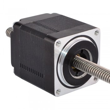 Nema 11 Non-captive Stepper Motor Linear Actuator 1.8 Deg 8.0Ncm(11.1oz.in) 0.75A 2.4V Lead Screw 100mm