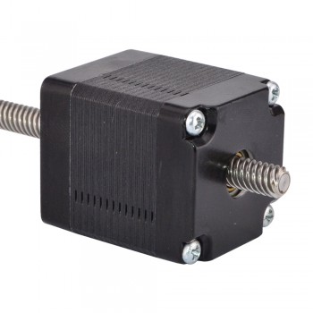 Nema 11 Non-captive Stepper Motor Linear Actuator 1.8 Deg 8.0Ncm(11.1oz.in) 0.75A 2.4V Lead Screw 100mm