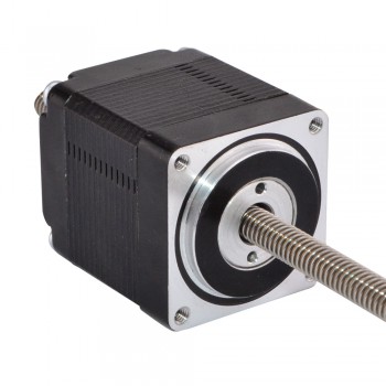 Nema 11 Non-captive Stepper Motor Linear Actuator 1.8 Deg 0.75A 8.0Ncm(11.1oz.in) 2.4V Lead Screw 100mm