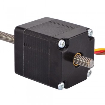 Nema 11 Non-captive Stepper Motor Linear Actuator 1.8 Deg 0.75A 8.0Ncm(11.1oz.in) 2.4V Lead Screw 100mm
